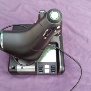 Black Wired Ergonomic Computer Mouse with Charging Dock - Black